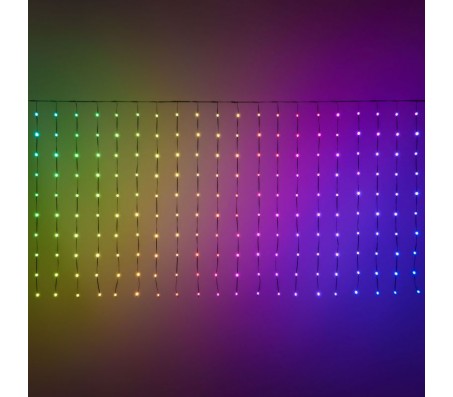 Tenda 300 gocce di led rgb 3 metri x 1 metro